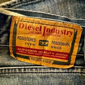 Diesel Industry Jean,  Straight legs 32 waist,  no new tears, like new